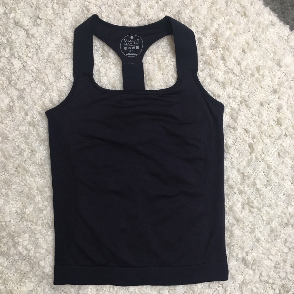 [Manuka Seamless] Navy Yoga Top
